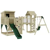 OUTDOORTOYS Spielturm Lene Holz Dunkelgrün