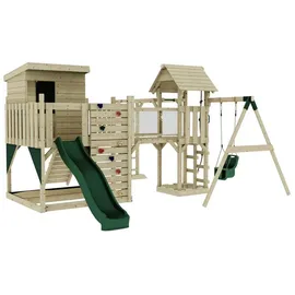 OUTDOORTOYS Spielturm Lene Holz Dunkelgrün