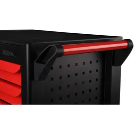 KS Tools ECOline SCHWARZ/ROT Werkstattwagen mit 7 Schubladen