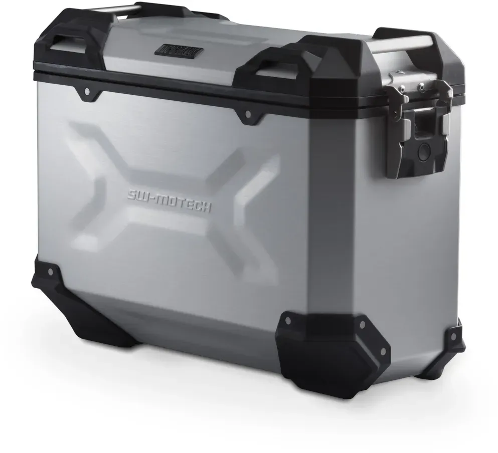 SW-Motech TRAX ADV M - Zijkoffer. Aluminium. 37 l. Juist. Zilver.