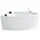 Basera Guam Eckbadewanne 180 x 130 cm (Komplett-Set)