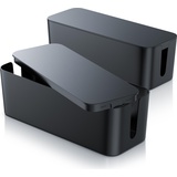 BEARWARE Kabelbox mit Gummifüßen - Kabelmanagement / dezente Optik / Ladebox