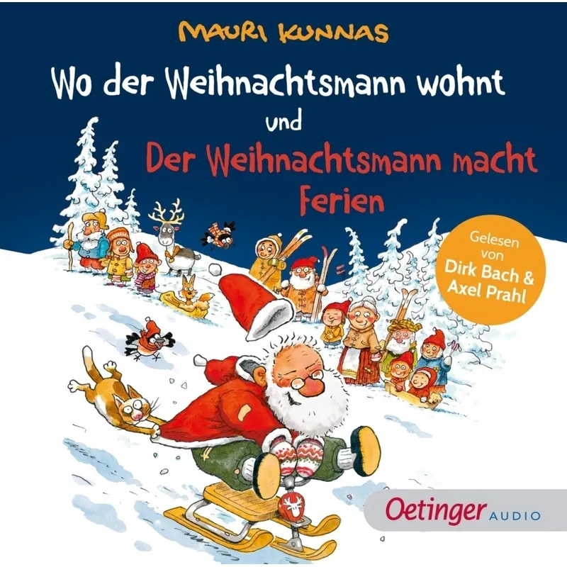 Wo Der Weihnachtsmann Wohnt Und Der Weihnachtsmann Macht Ferien,1 Audio-Cd - Mauri Kunnas (Hörbuch)