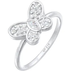 Elli Schmetterling Butterfly Zirkonia 925 Silber Ringe   Damen 