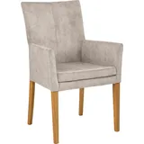 Home Affaire Armlehnstuhl HOME AFFAIRE "Aspen", weiß (milky), B:60cm H:94,5cm T:61cm, Massivholz, Stühle, Armlehnstuhl