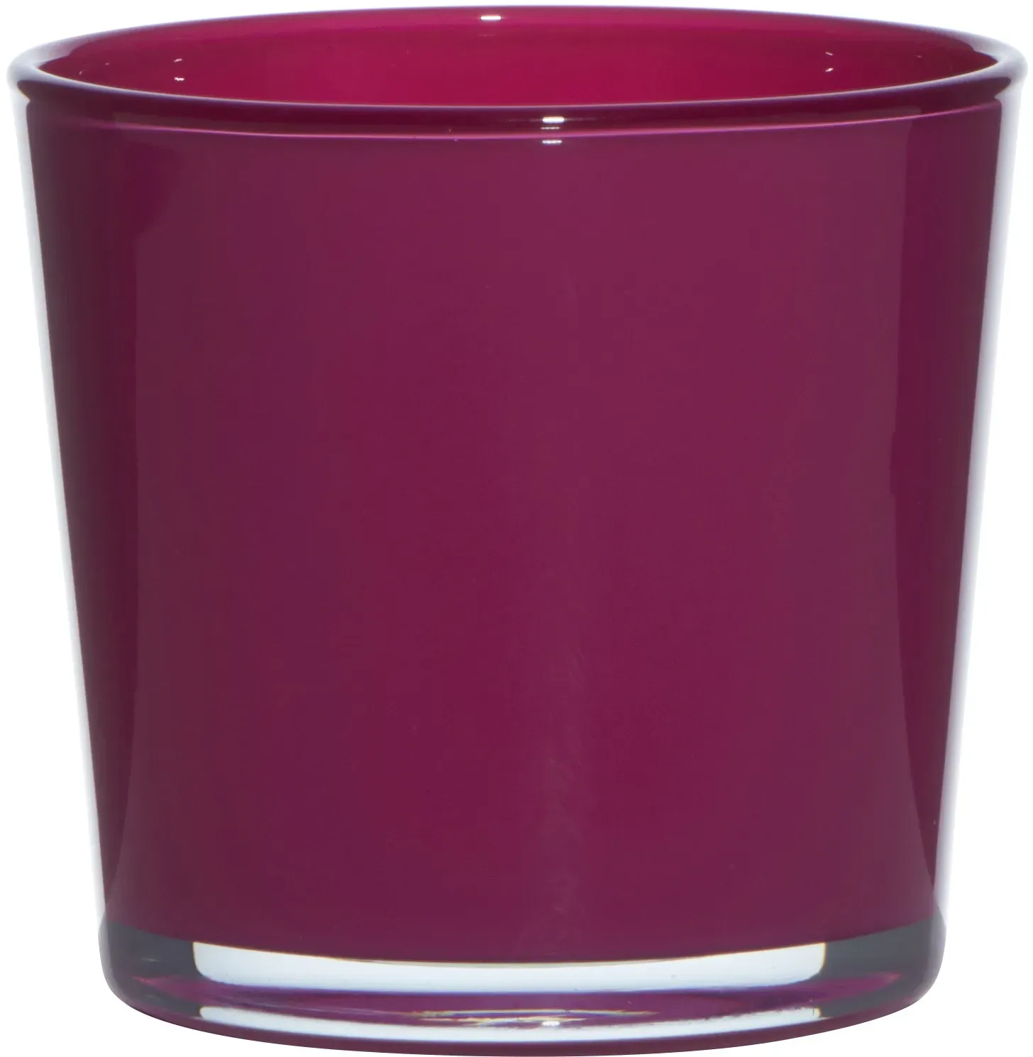 Glas Kübel H11D11,5cm Conner magenta