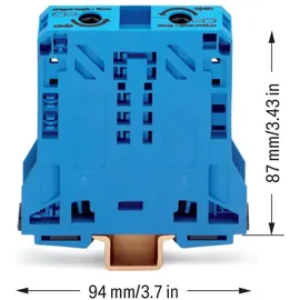 WAGO GmbH& Co. KG Durchgangsklemme 10-50qmm blau 285-154