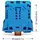WAGO GmbH& Co. KG Durchgangsklemme 10-50qmm blau 285-154