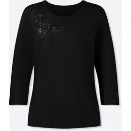 Lady WITT WEIDEN Rundhals-Shirt in schwarz | Gr.: 44