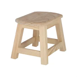 Aranaz MUEBLEAR - Kleiner OVAL Hocker ohne Finish