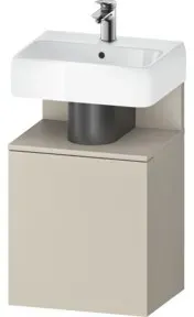 Duravit Waschtischunterschrank Qatego 44x35x64,5cm, 1 T, T. re, Tau m/tau matt