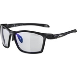 Alpina Twist Five V - Selbsttönende, Bruchfeste & Beschlagfreie Sport- & Fahrradbrille Mit 100% UV-Schutz Für Erwachsene, black matt,