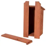 Dobar Nistkasten Kohlmeise Kiefernholz lasiert LxBxH: 17x18x35 cm