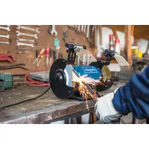 SCHEPPACH Doppelschleifer SM150LB 400 W 2850 U/min K36 LED und Funkenschutz