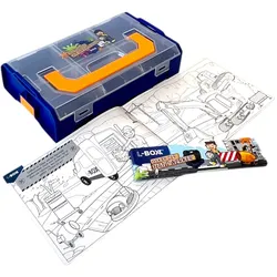 L-BOXX Mini Kids Malbuch Oskar der Handwerker mit Stiftset 6 tlg. + L-Boxx Mini ( 6100001481 )
