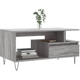 furnicato Couchtisch Eleganter Grau Sonoma 90 x 49 x 45 cm