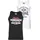 Lonsdale Biggin ärmelloses T-shirt 2 Einheiten - Black / White - 4XL