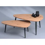 M2 Kollektion Luka Couchtisch/Sofatisch, Holzwerkstoff, Artisaneiche, 100x46x70cm