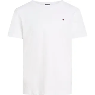 Tommy Hilfiger Jungen T-Shirt Kurzarm Rundhalsausschnitt, Weiß (Bright White), 14 Jahre