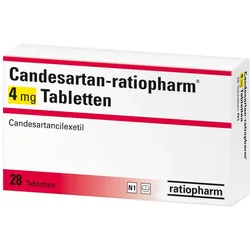 Candesartan-ratiopharm 4 mg Tabletten 28 St
