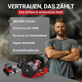 MIWEBA verstellbare Kurzhantel VH200 2-28 kg Stahl schwarz