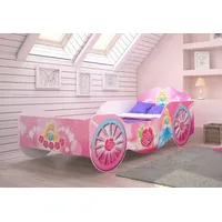 Kids Collective Kutsche Mädchenbett 80x160 | 70x140 mit Rausfallschutz