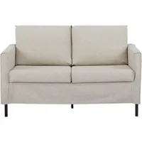 P & B 2-Sitzer-Sofa, Creme, Textil, Füllung: Schaumstoff,Polyester, 133x82x70 cm, Reach, Bsci, Wohnzimmer, Sofas & Couches, Sofas, 2-Sitzer Sofas