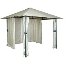 MCW Pergola MCW-J63 3 x 3 m inkl. 4 Seitenteile Creme-Beige