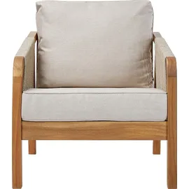 BUTLERS Rope Island Outdoor Sessel 80 x 70 x 69 cm braun