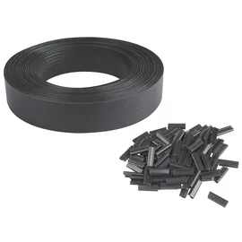 WINDHAGER Sichtschutzstreifen Livingston 50 m für Gitterzäune anthrazit 07075