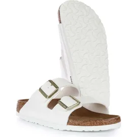 Birkenstock Arizona Birko-Flor Lack schmal patent white 37