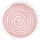 Homescapes Badematte Spiral Rosa Ø 60 cm