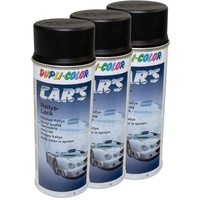 Lackspray Spraydose Sprühlack Cars Dupli Color 385872 schwarz matt 3 X 400 ml
