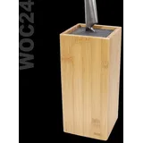 MESSERBLOCK BAMBUS Holz ohne Messer unbestückt Borsten mit Borsteneinsatz