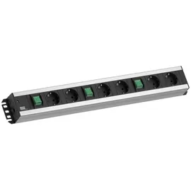 Bachmann Steckdosenleiste 2 m Schwarz 6 St.
