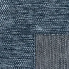 KADIMA DESIGN FLACHWEBTEPPICH, einfarbig, aus Polypropylen, Dunkelblau 80 x 250 cm