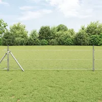 VidaXL Sechseckzaun 0.8x10 m verzinkter Stahl
