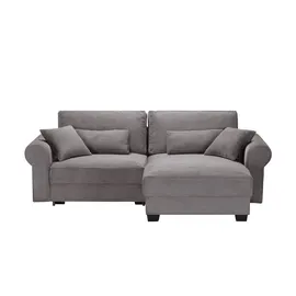ed exciting design Ecksofa beidseitig montierbar Angelina klein ¦ braun ¦ Maße (cm): B: 255 H: 92 T: 185.0