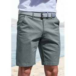 Chinoshorts »regular-fit«, aus elastischer Baumwoll-Qualität, Gr. 32 - N-Gr, salbei, , 28370809-32 N-Gr