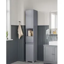VASAGLE Badkommode 30 x 170 x 30 cm Grau