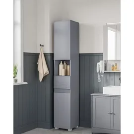 VASAGLE Badkommode 30 x 170 x 30 cm Grau