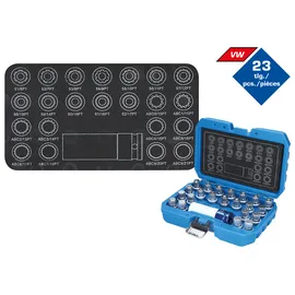 BRILLIANT TOOLS Felgenschloss-Sortiment für VW, 23-tlg