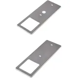 Kalb LED Unterbauleuchten mit Schalter Dimmbar Edelstahl Gebürstet Küchenleuchte 2er Set Warmweiß