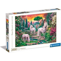 CLEMENTONI Puzzle Typische Garteneinhörner 2000 Teile)