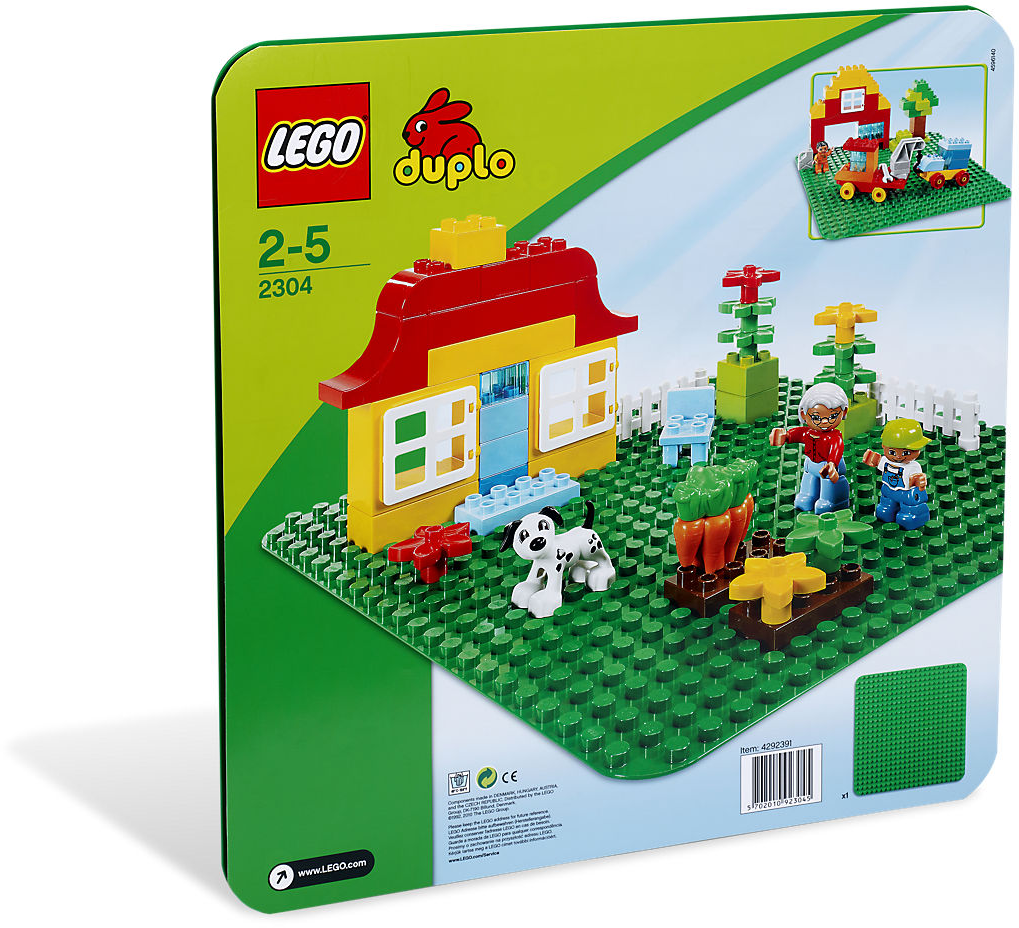 grün LEGO Duplo Große Bauplatte 2304 
