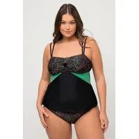 Ulla Popken große Größen Tankini, Damen, schwarz 46 Synthetische Fasern/Elasthan, Ulla Popken