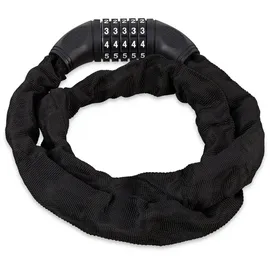 Relaxdays Fahrradschloss Schwarz Zahlenschloss 120,0 cm