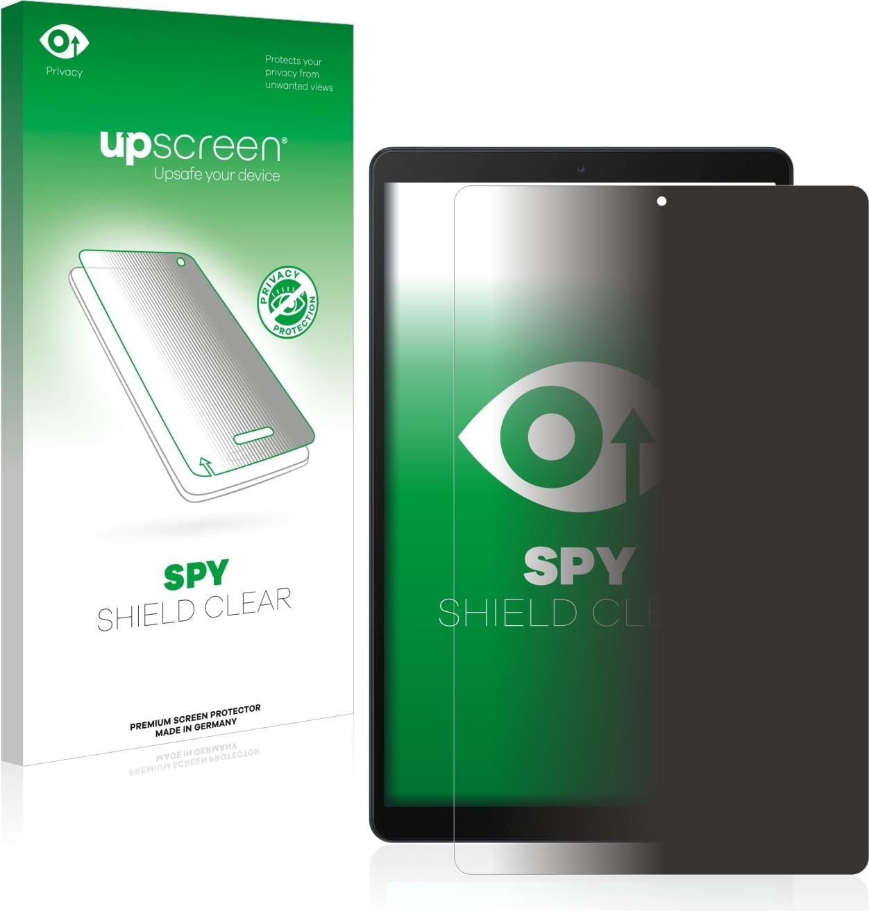 upscreen Spy Shield Blickschutzfolie (1 Stück, Galaxy Tab A 10.1), Tablet Schutzfolie