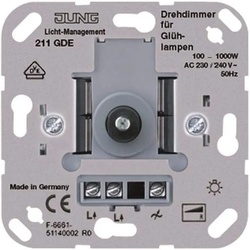 JUNG, Lichtschalter + Storenschalter, Drehdimmer