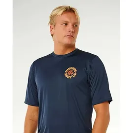 Rip Curl Pacific Rinse Surflite UPF Short Sleeve dark navy L